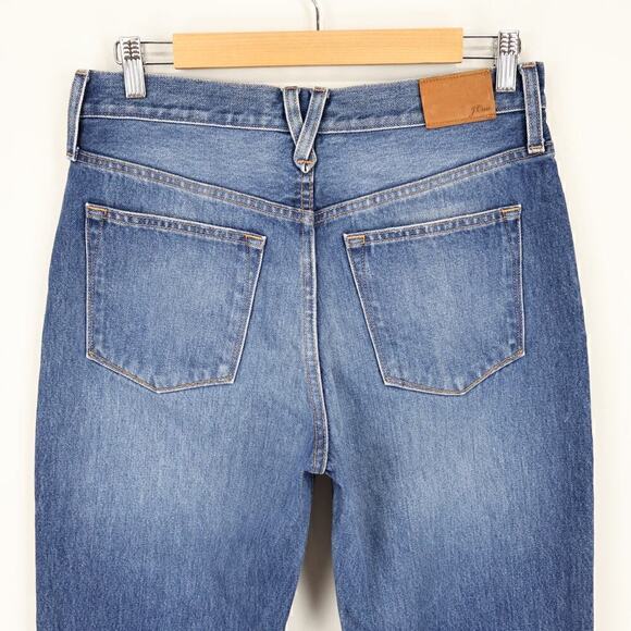 J. Crew Women's Slouchy Boyfriend Jean in Bright Indigo Wash Size 27 - Picture 6 of 7